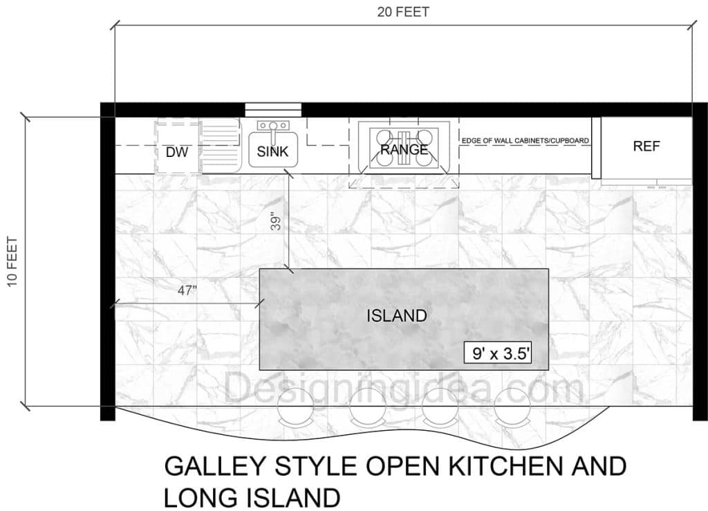 Open Concept Kitchen Layout With Island Designs For A Stylish Flow