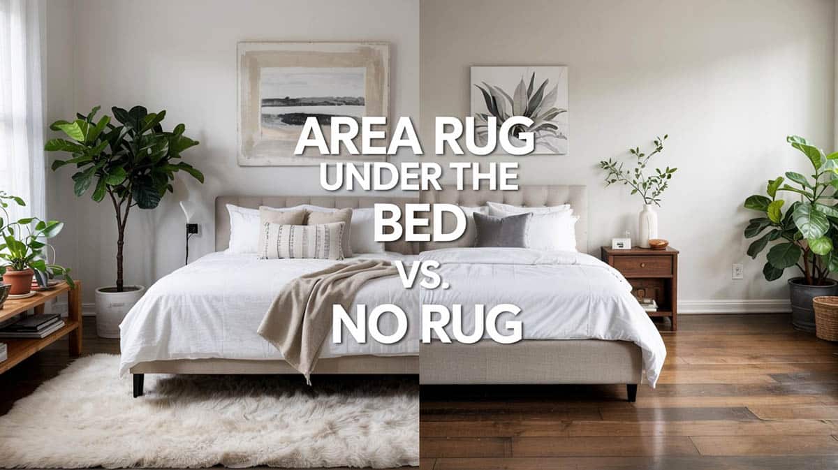 Area Rug Under The Bed Vs. No Rug
