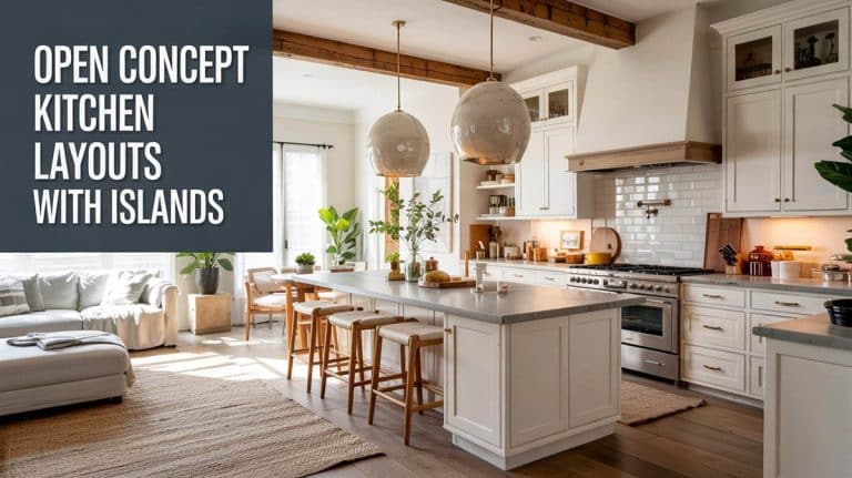 Open Concept Kitchen Layout With Island Designs For A Stylish Flow