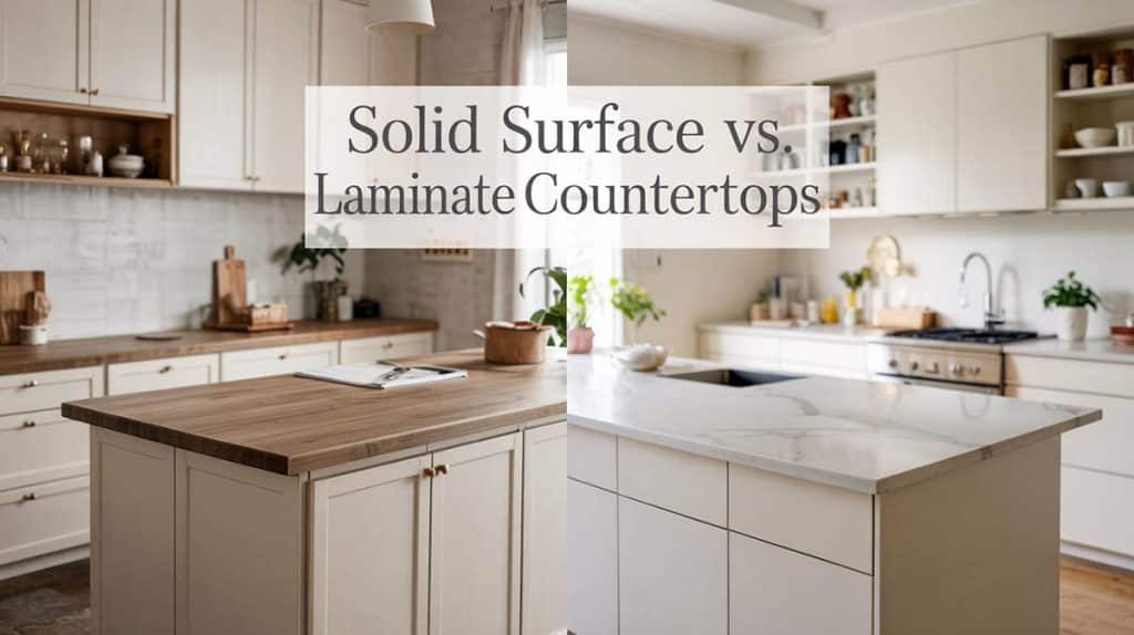 Solid Surface vs. Laminate Countertops: Which Should You Choose?