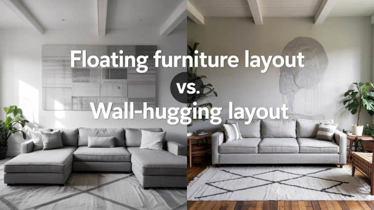 Floating Furniture Layout vs. Wall-Hugging Layout