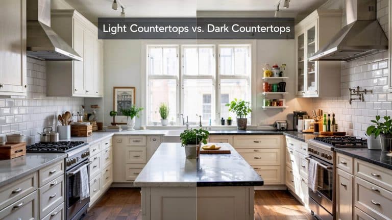 Light Countertops vs. Dark Countertops: Which Fits Your Kitchen?