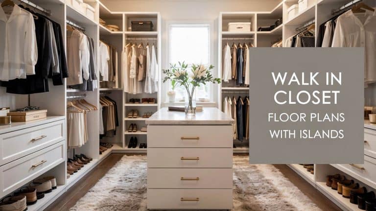 Walk in Closet Floor Plans with Islands for a Boutique-Inspired Look