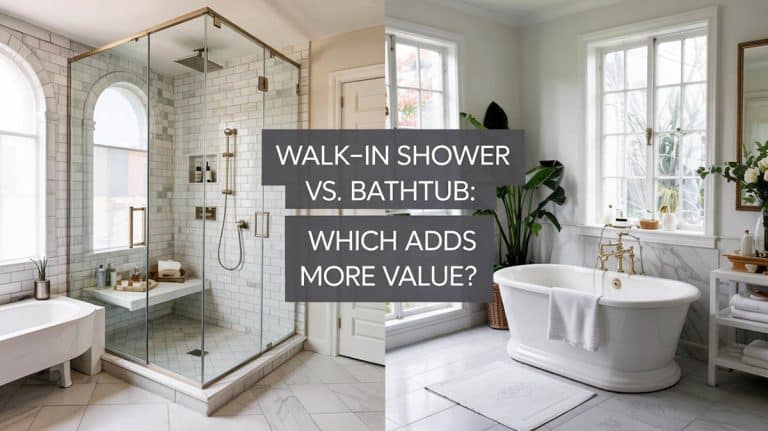 Walk-In Shower vs. Bathtub: Which Adds More Value?