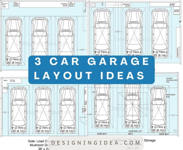 3 Car Garage Layout Ideas: Workshop, Storage & Parking Solutions
