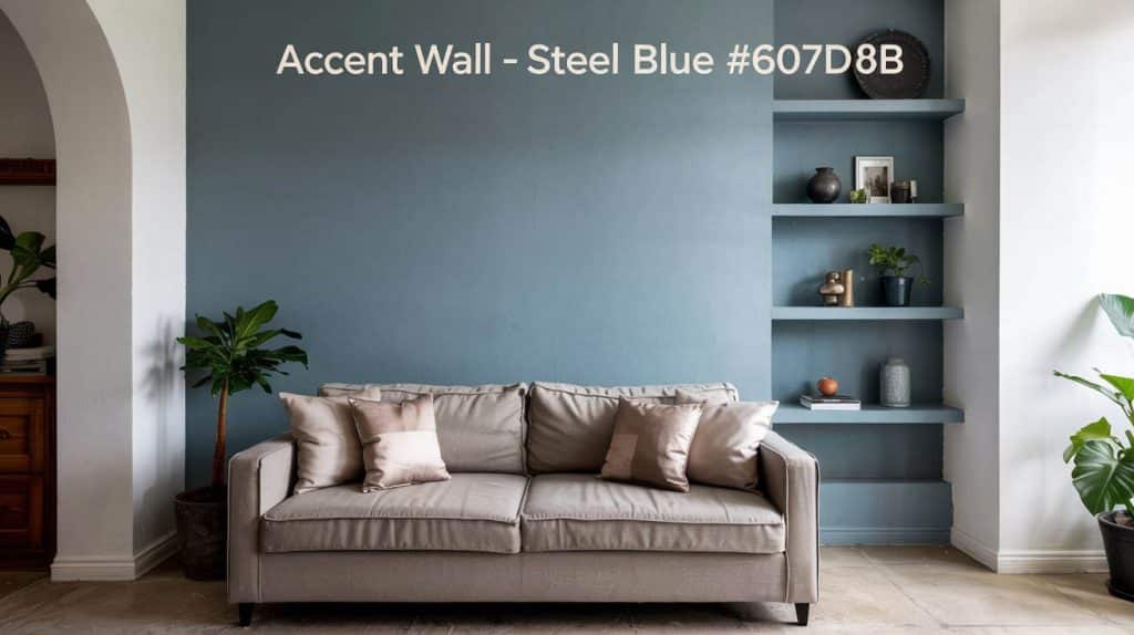 Modern Urban Edge Living Room Color Palette: Cool & Stylish