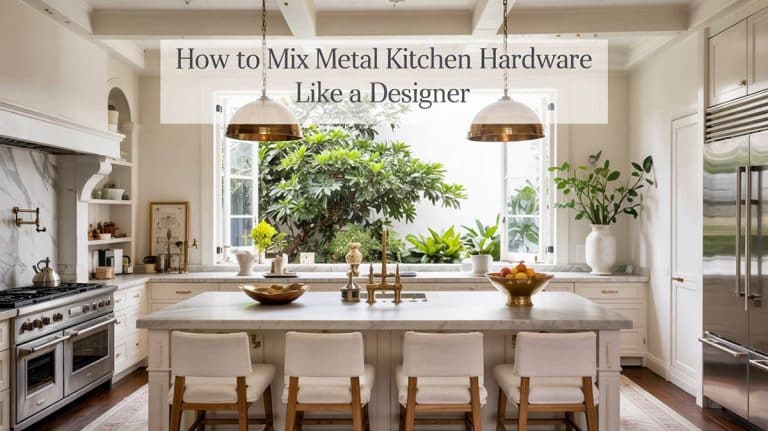 How to Mix Metal Kitchen Hardware Like a Designer & Avoid Overdoing It