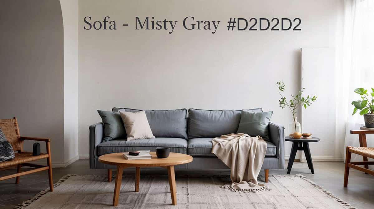 Sofa in gray color