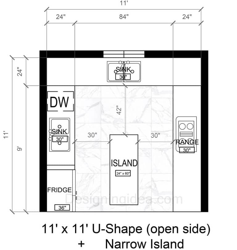 Small Kitchen with Island Layout Ideas: 5 Designs Under 150 Sq Ft