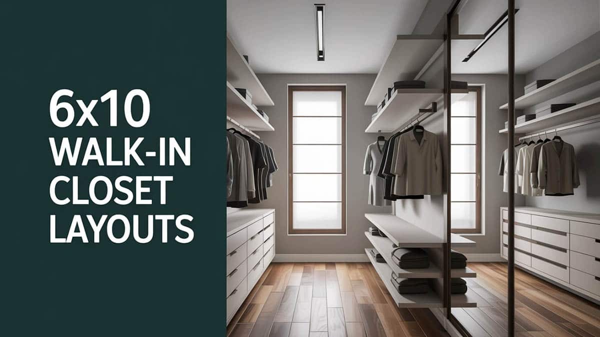 6x10 Walk-in Closet Layouts