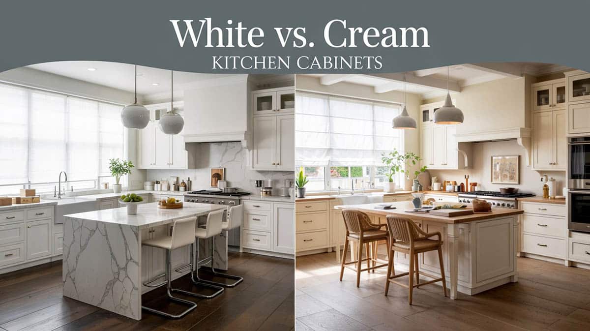 White vs. Cream Kitchen Cabinets