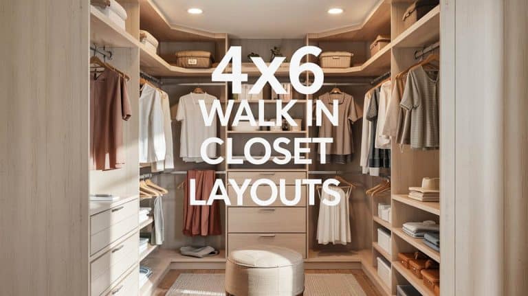 4×6 Walk in Closet Layouts: Maximum Storage in a Tiny Space