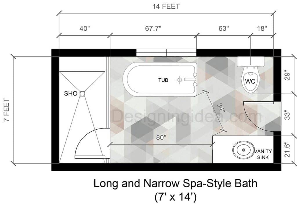 7 Rectangular Bathroom Floor Plans: Which Layout Fits Your Style?