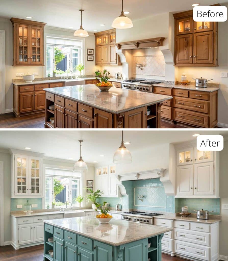 Traditional Kitchen Makeover Before and After: 29 Ai Transformations
