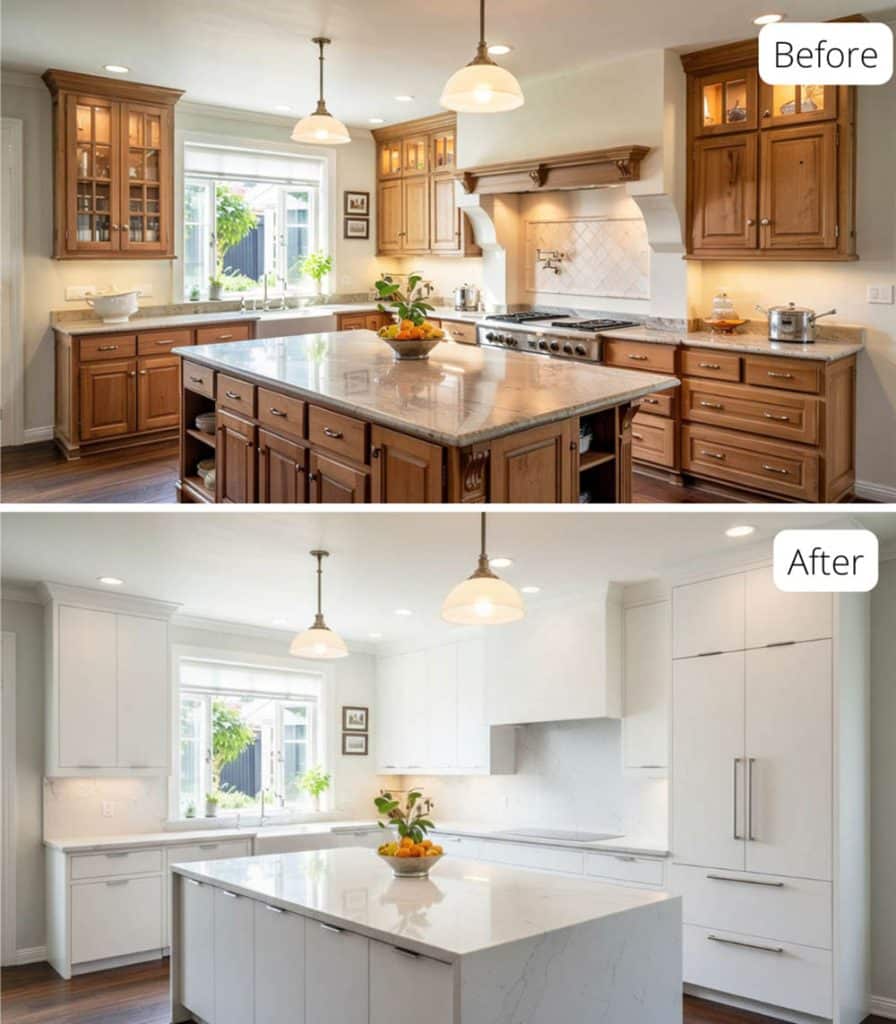 Traditional Kitchen Makeover Before and After: 29 Ai Transformations