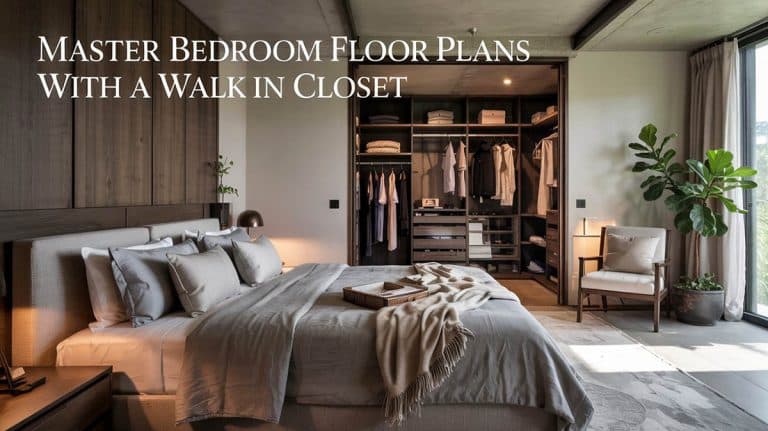 Master Bedroom Floor Plans with Walk in Closet Designs
