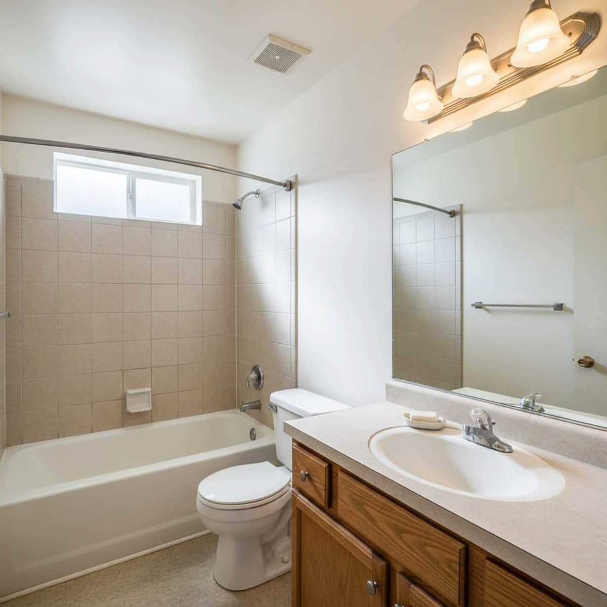 Bathroom shower before the remodel