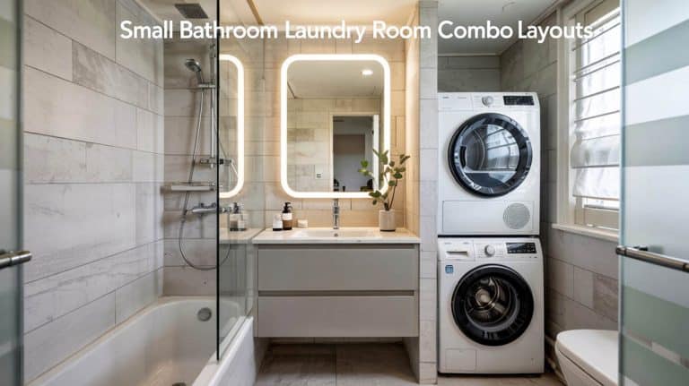 Small Bathroom Laundry Room Combo Layouts for Tight Spaces