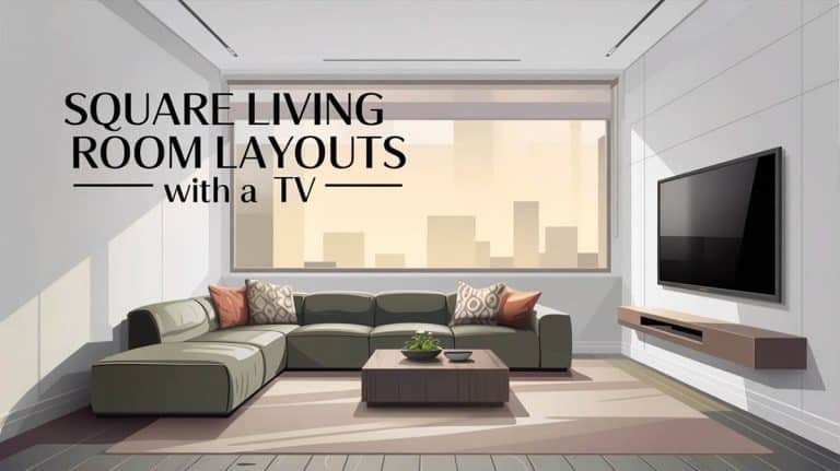 Square Living Room Layouts with a TV: Best Furniture Setups