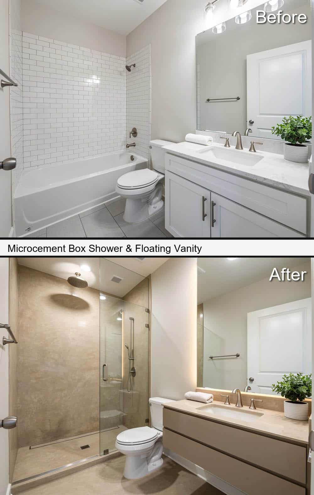 Microcement Box Shower & Floating Vanity&nbsp;