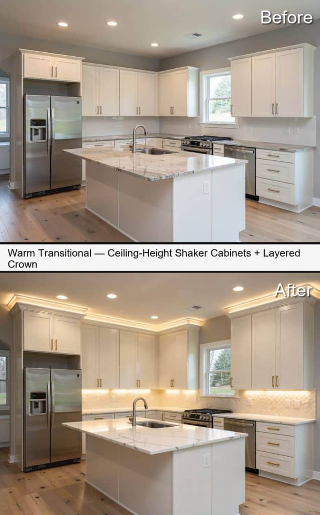 Extending Kitchen Cabinets to Ceiling Before and After: 25 Ai Makeovers