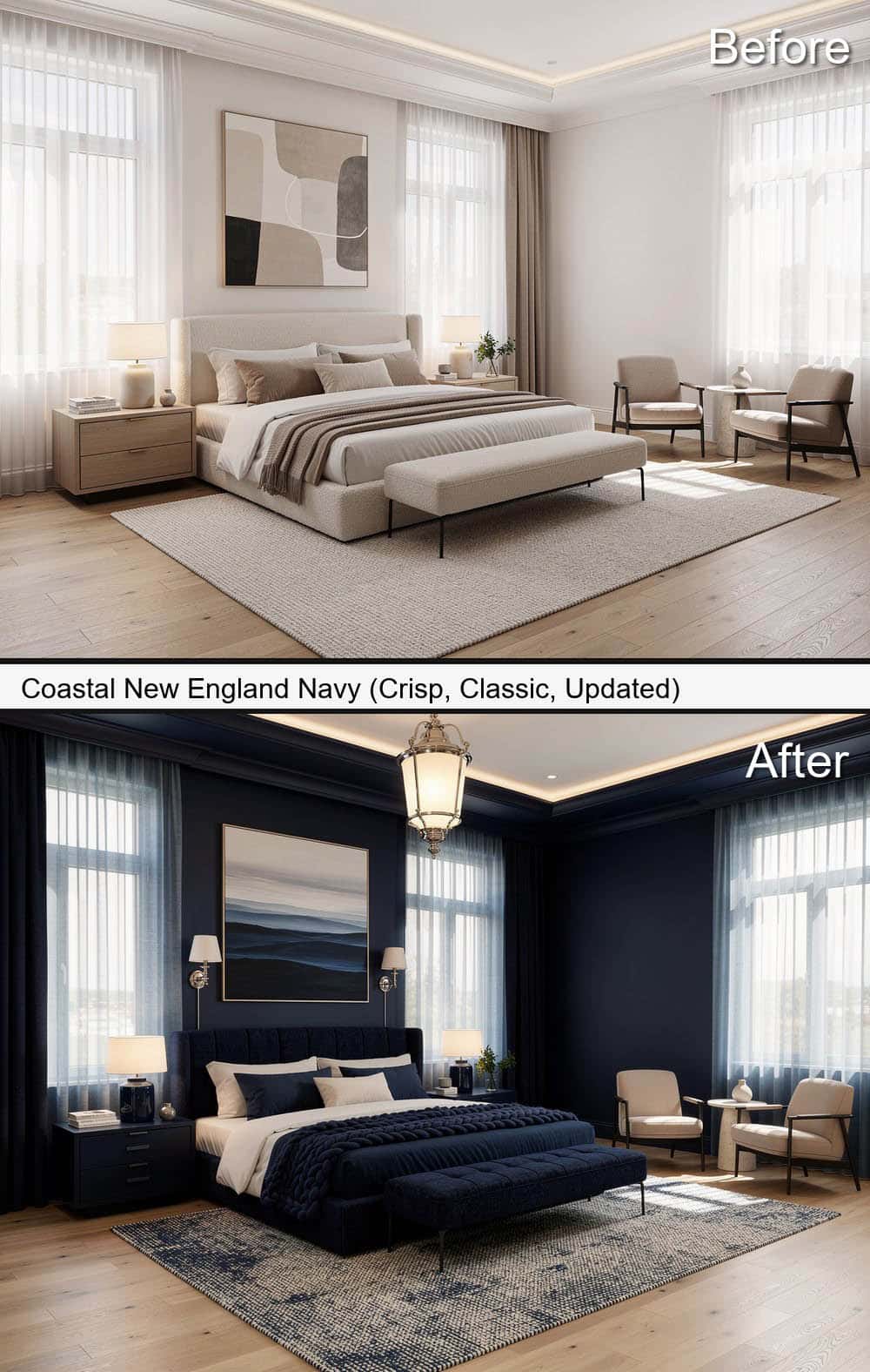 Coastal New England Navy (Classic & Updated)