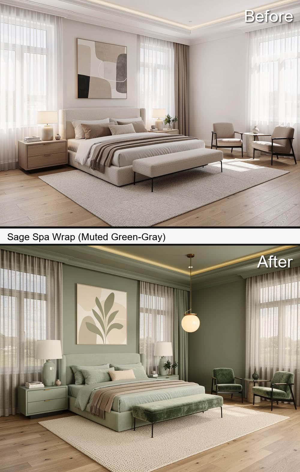 Sage Spa Wrap (Muted Green-Gray)