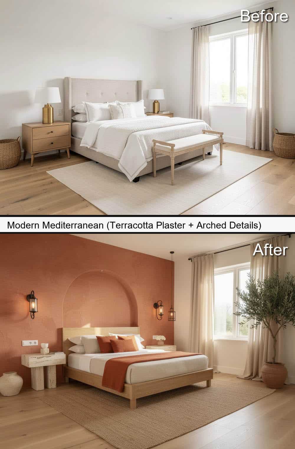 Modern Mediterranean (Terracotta Plaster + Arched Details)&nbsp;