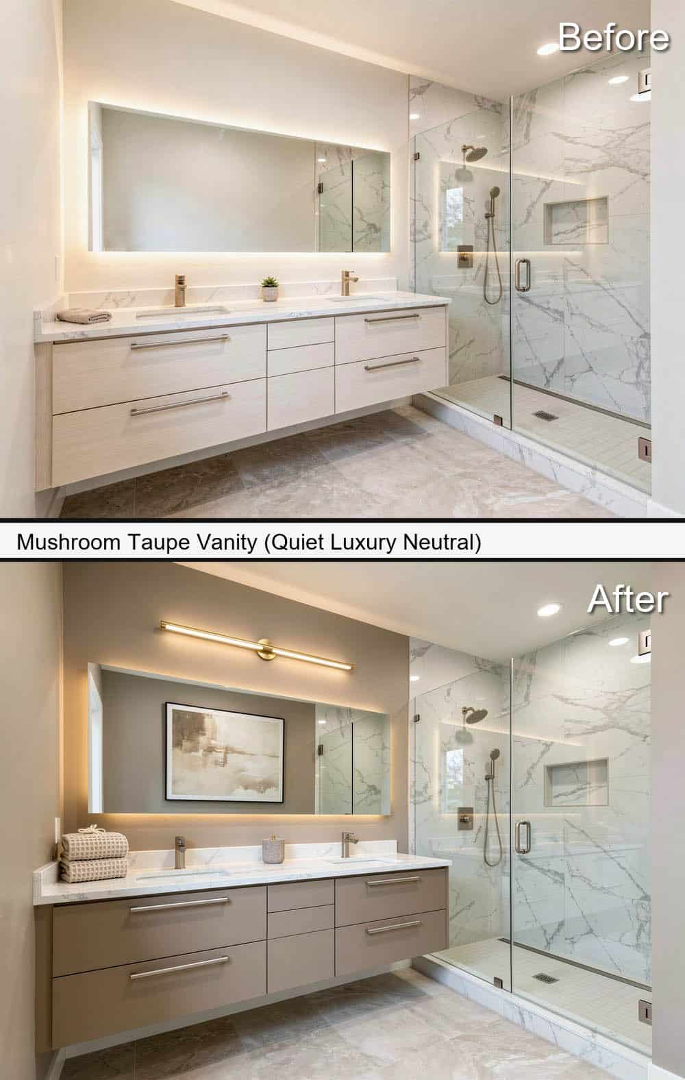 Mushroom Taupe Vanity (Quiet Luxury Neutral)