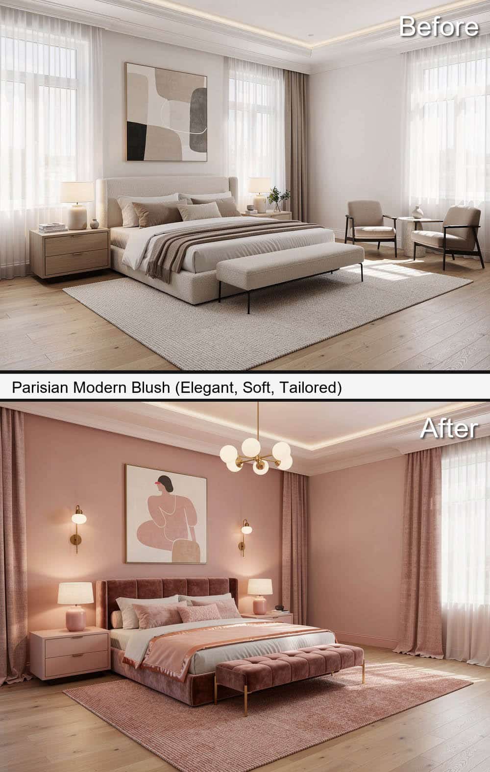 Parisian Modern Blush (Elegant & Tailored)