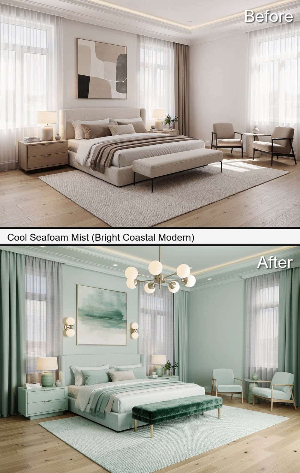 Cool Seafoam Mist (Bright Coastal Modern)