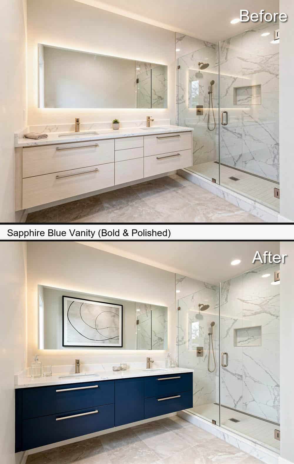Sapphire Blue Vanity (Bold & Polished)