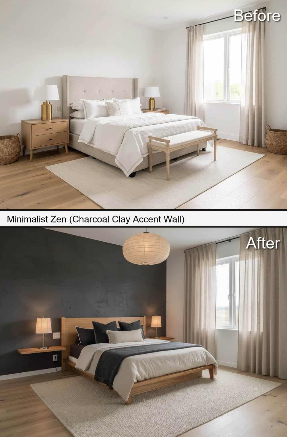 Minimalist Zen (Charcoal Clay Accent-Wall)&nbsp;