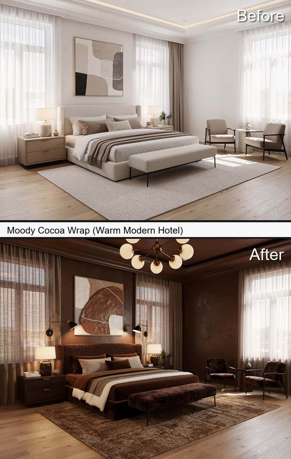 Moody Cocoa Wrap (Warm Modern Hotel)