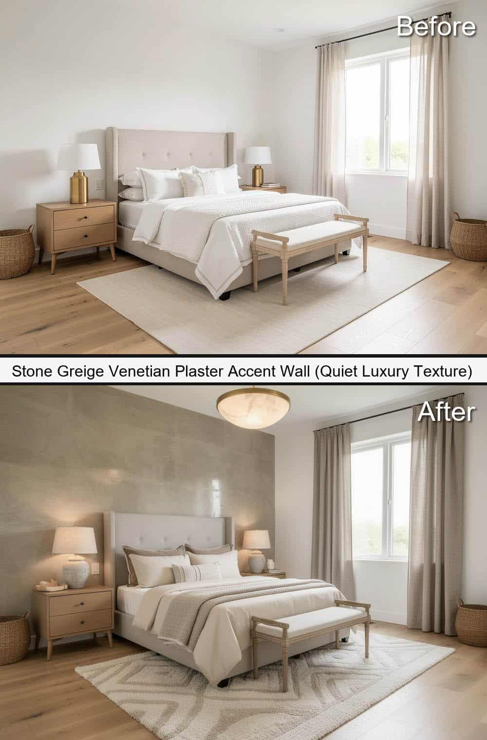 Stone Greige Venetian Plaster Accent-Wall (Quiet Luxury Texture)&nbsp;