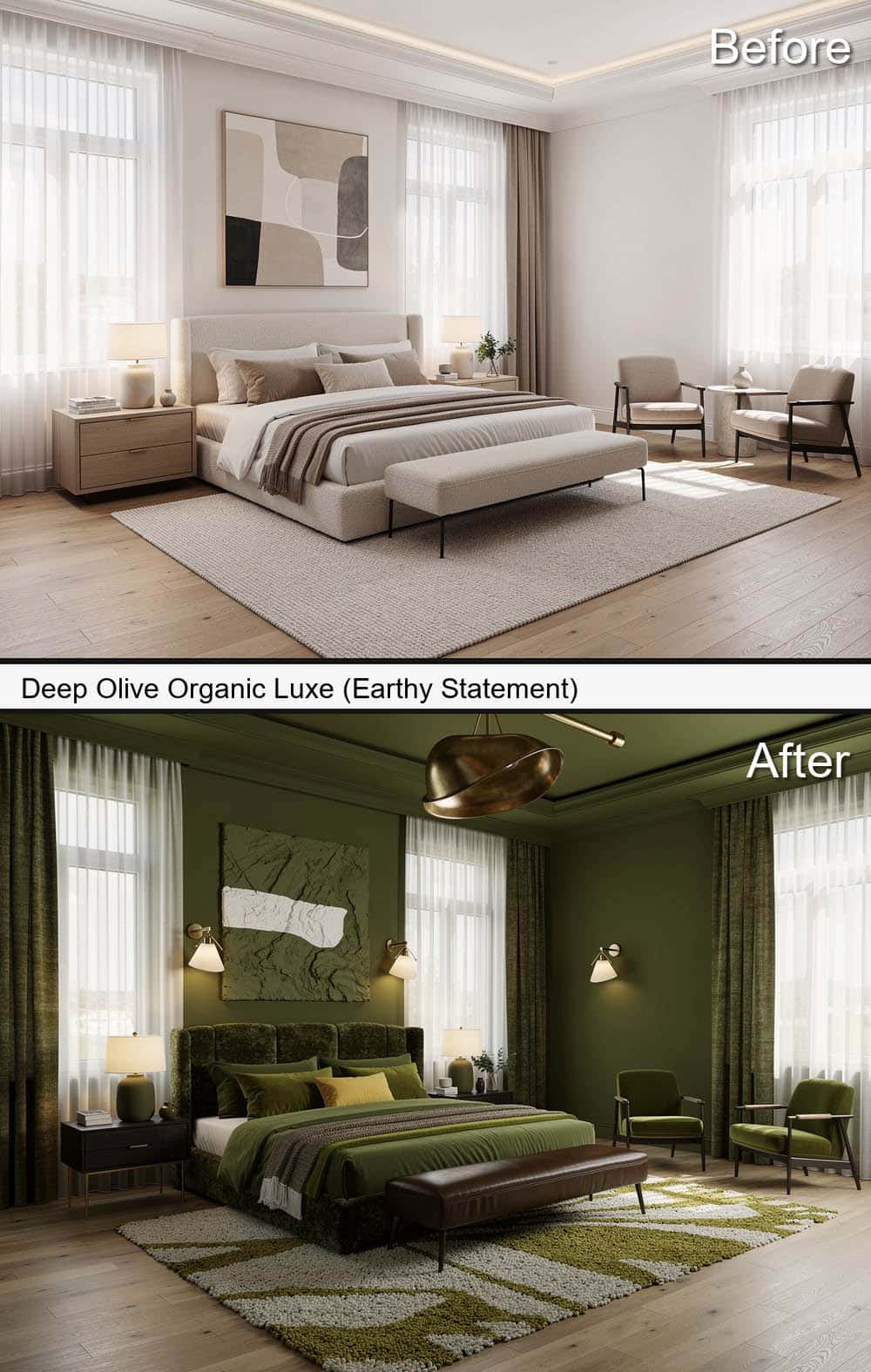 Deep Olive Organic Luxe (Earthy Statement)