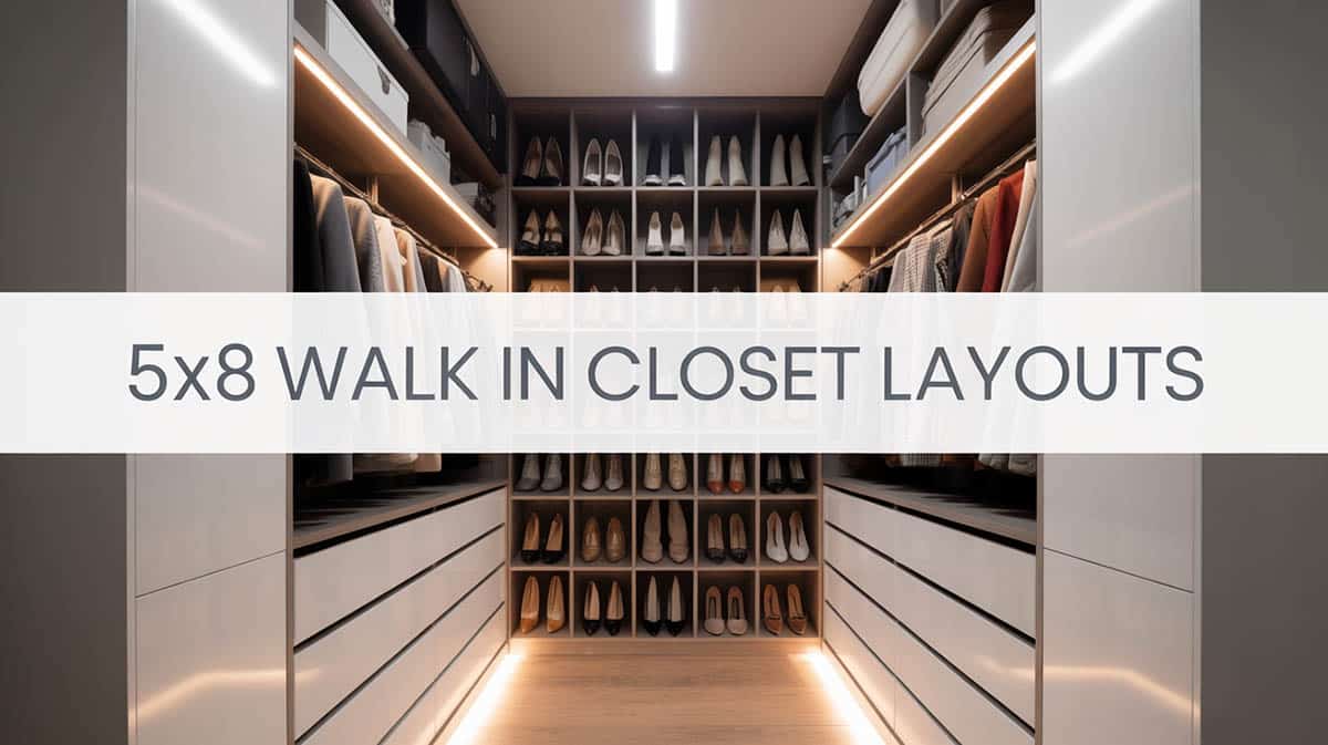 5x8 Walk in Closet Layouts