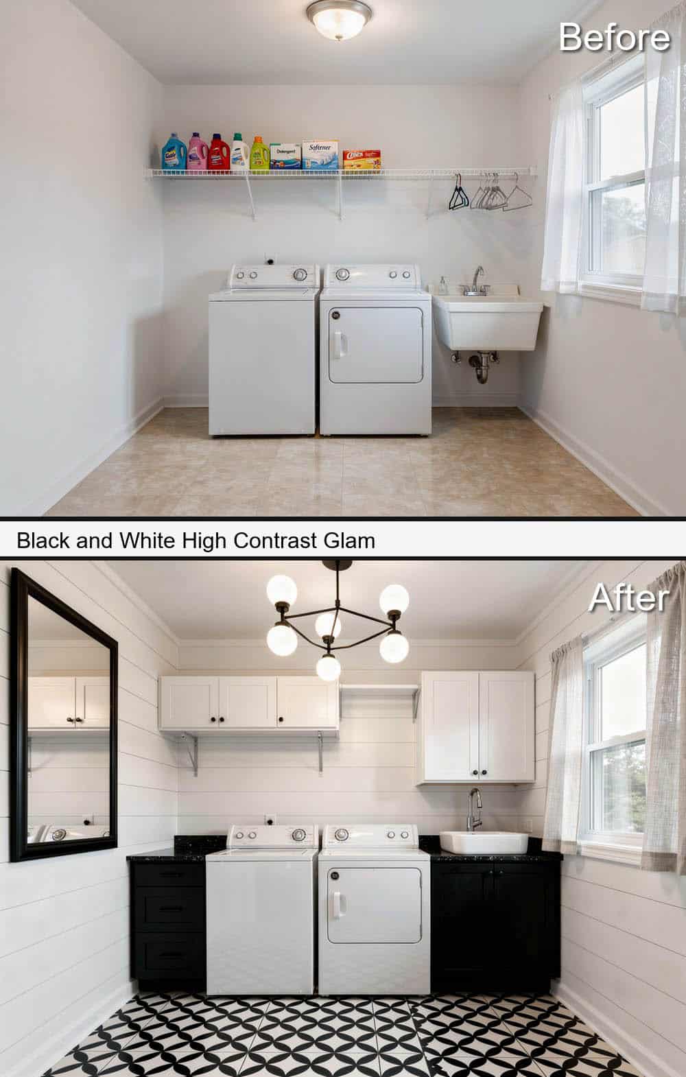 Black and White High Contrast Glam