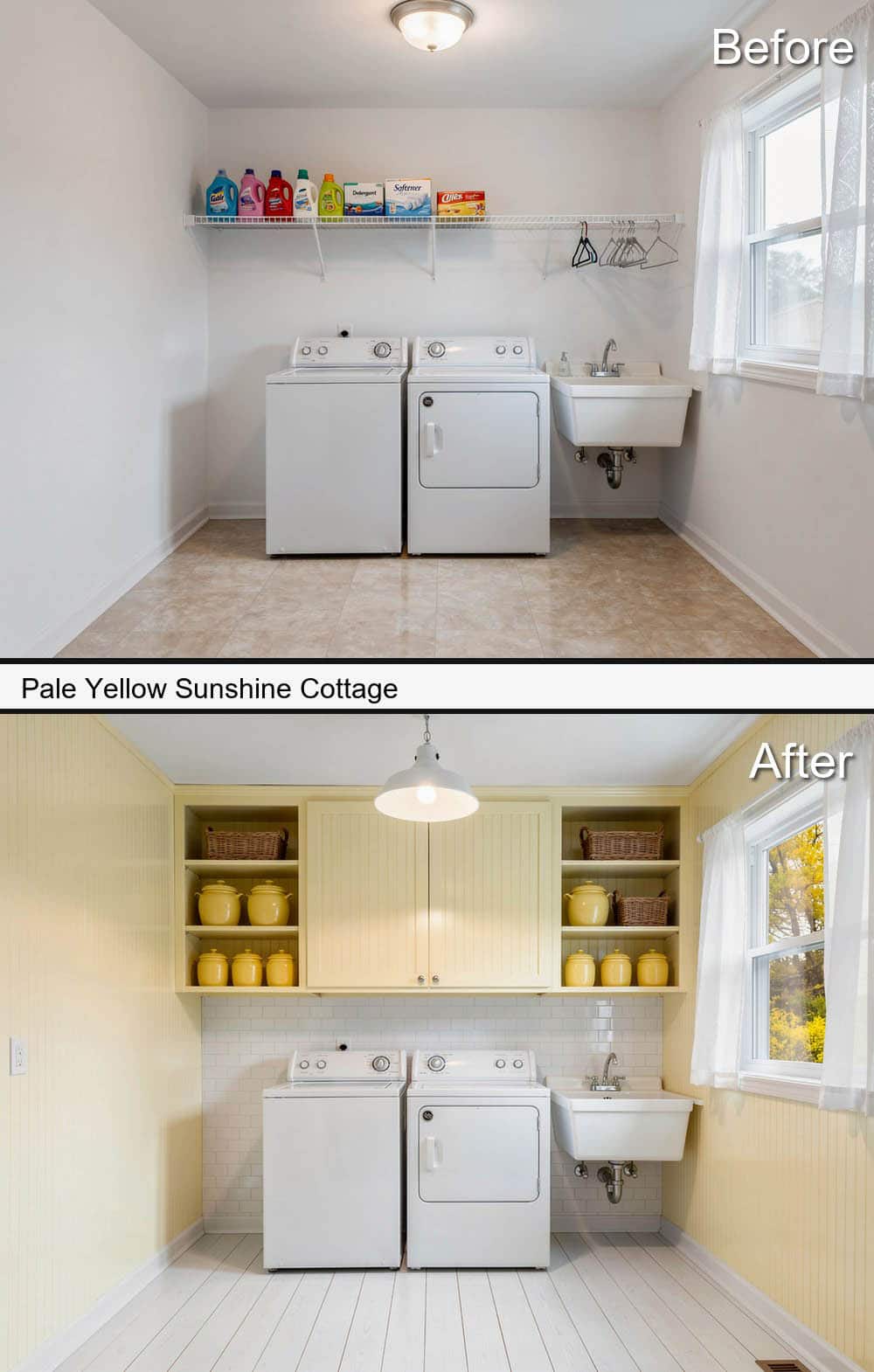 Pale Yellow Sunshine Cottage