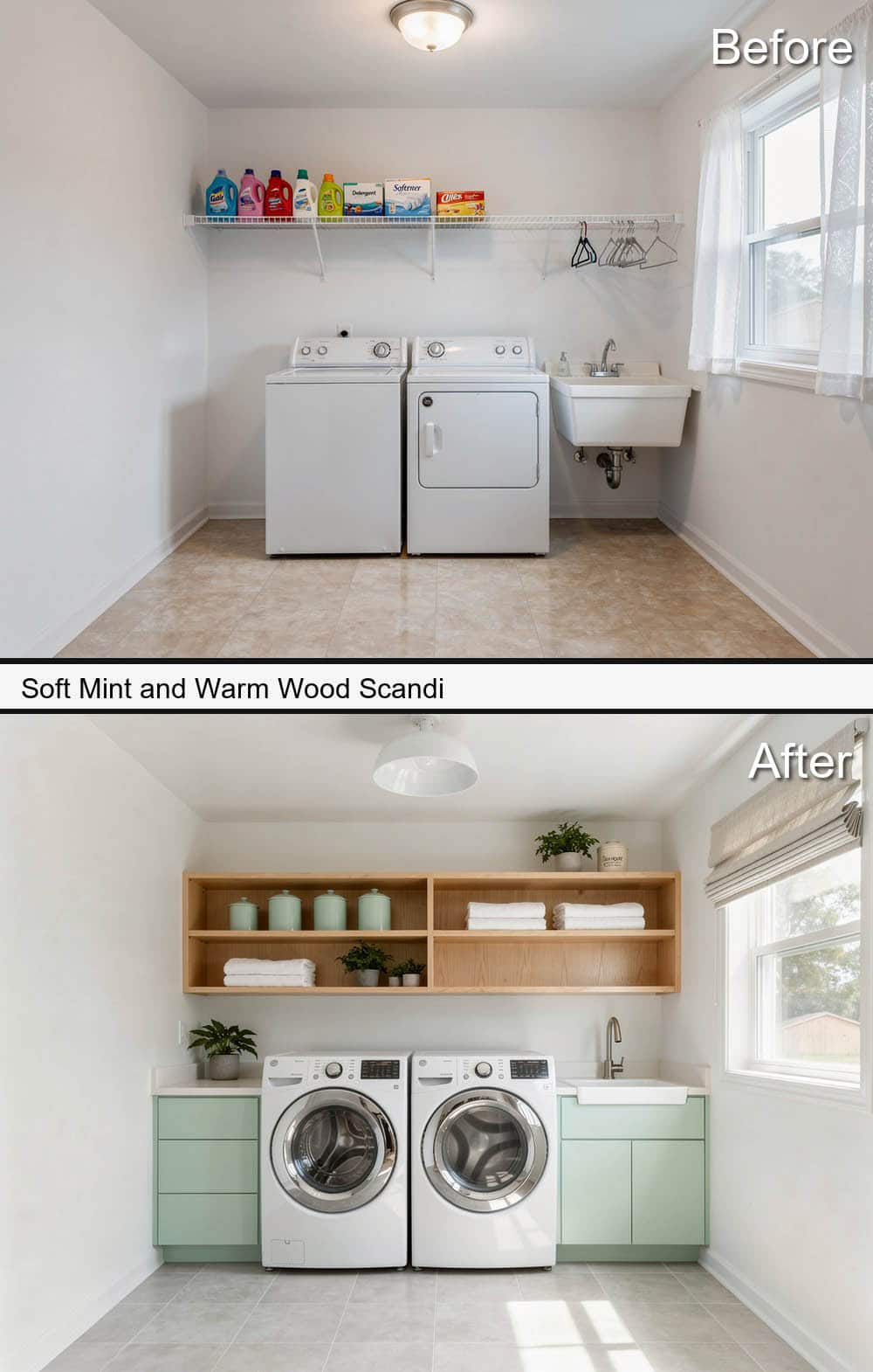 Soft Mint and Warm Wood Scandi