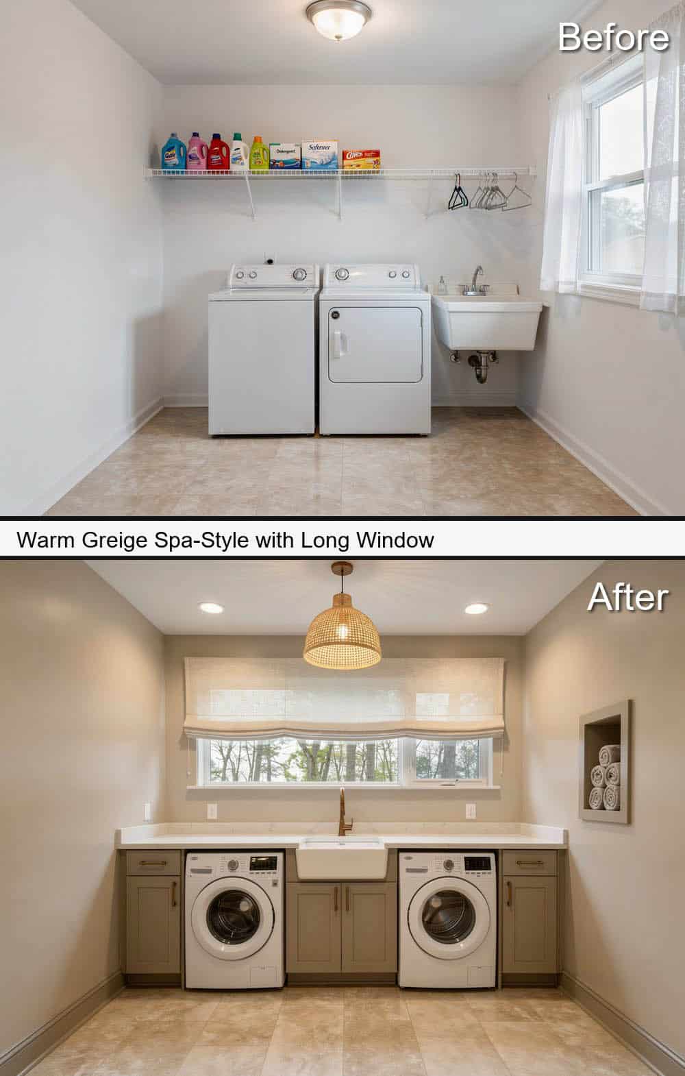 Warm Greige Spa-Style with Long Window