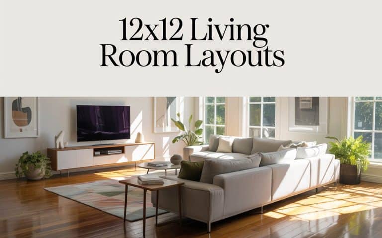 12×12 Living Room Layouts With The Best TV & Furniture Placements