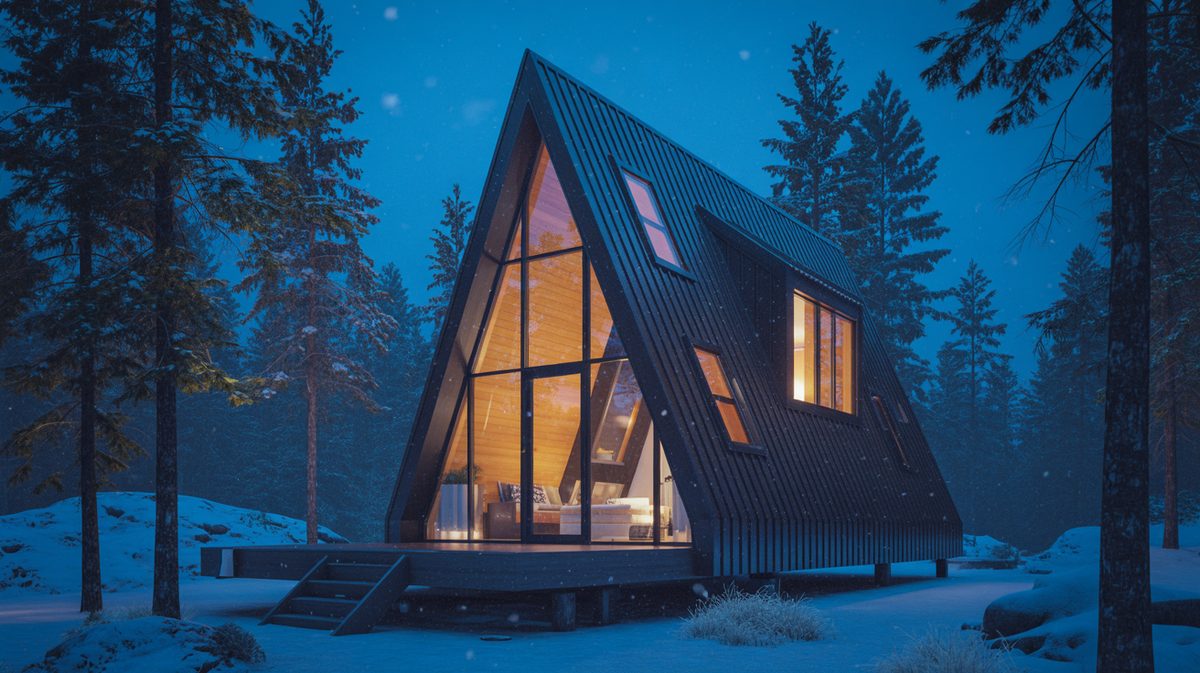 Tiny a-frame cabin