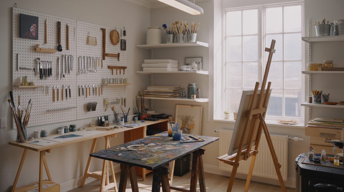 Artist hobby studio for painter