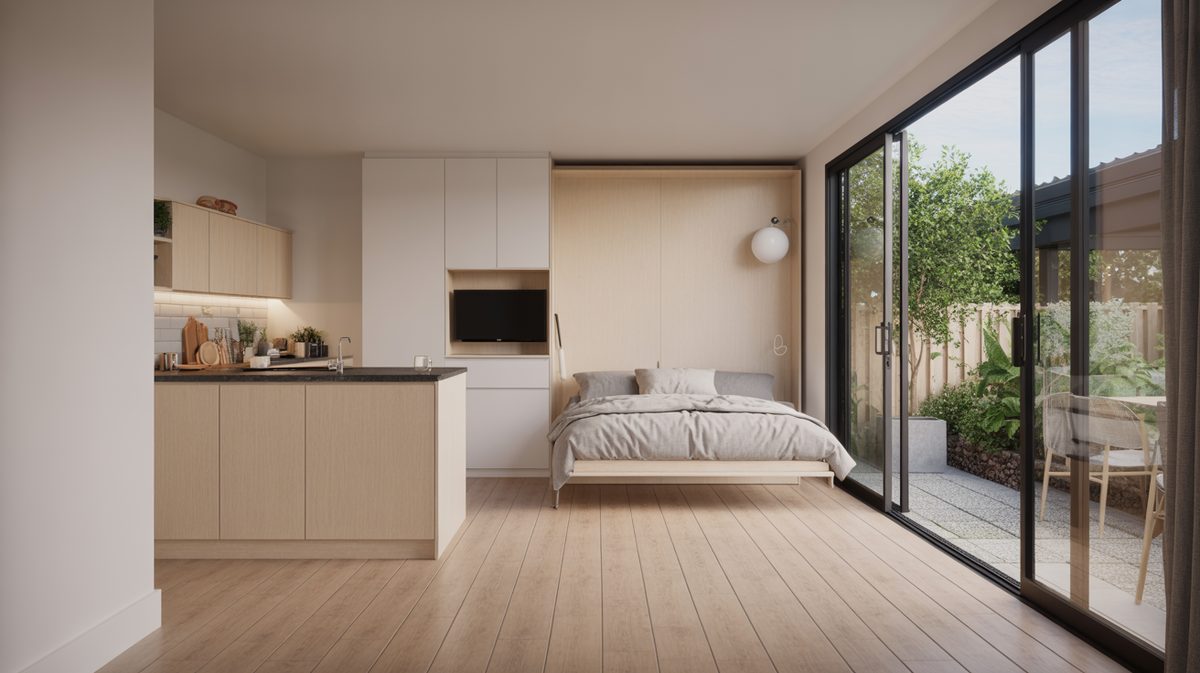 Compact ADU studio home