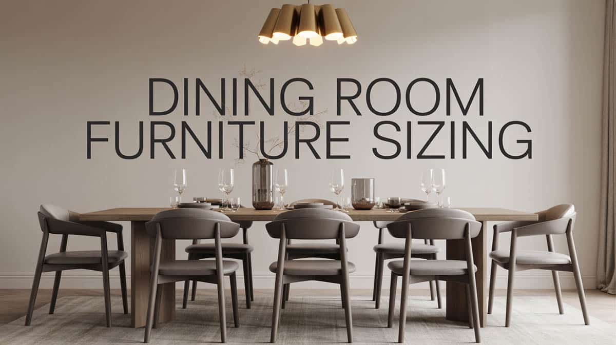 Dining Room Furniture Sizing