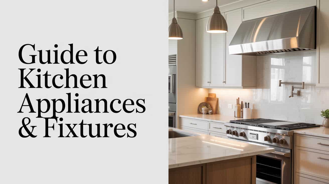 Kitchen appliances and fixtures guide