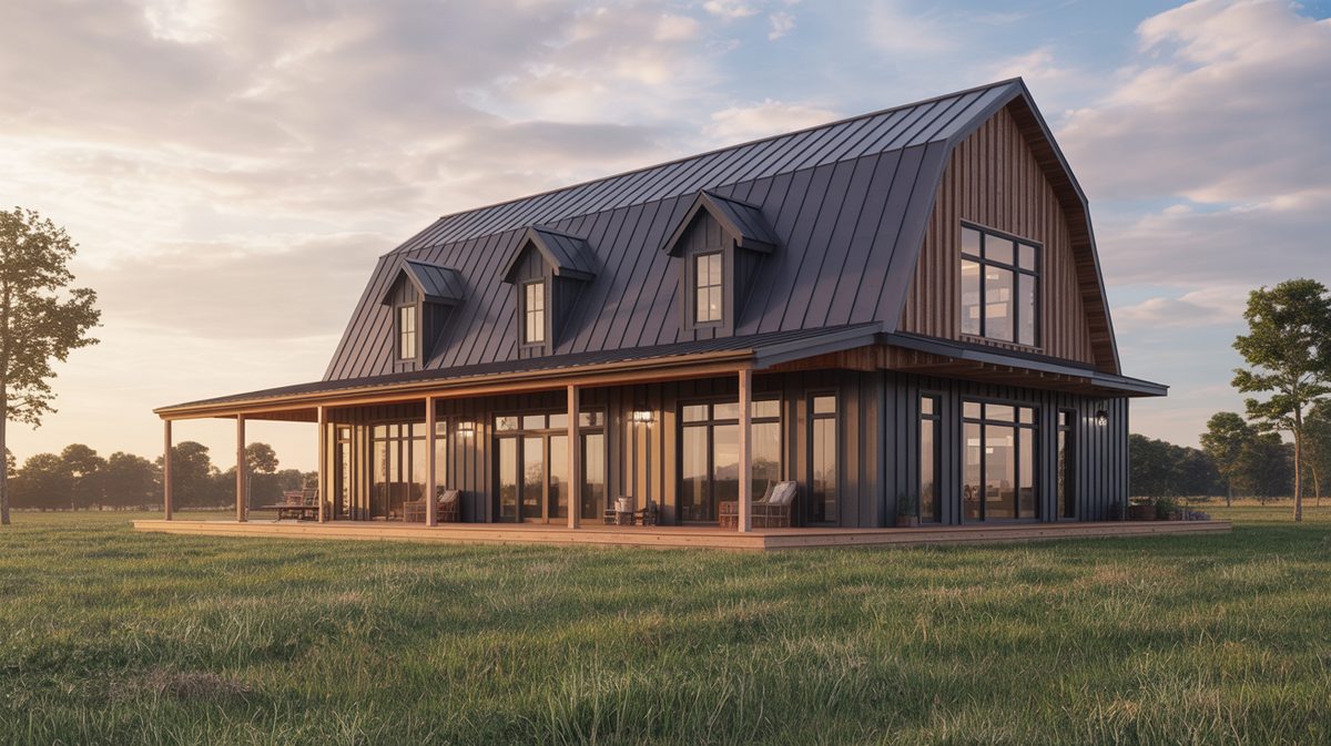 Modern barndominium