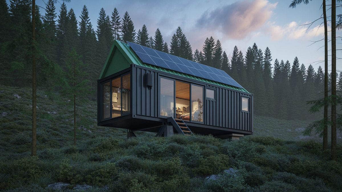 Off grid container house
