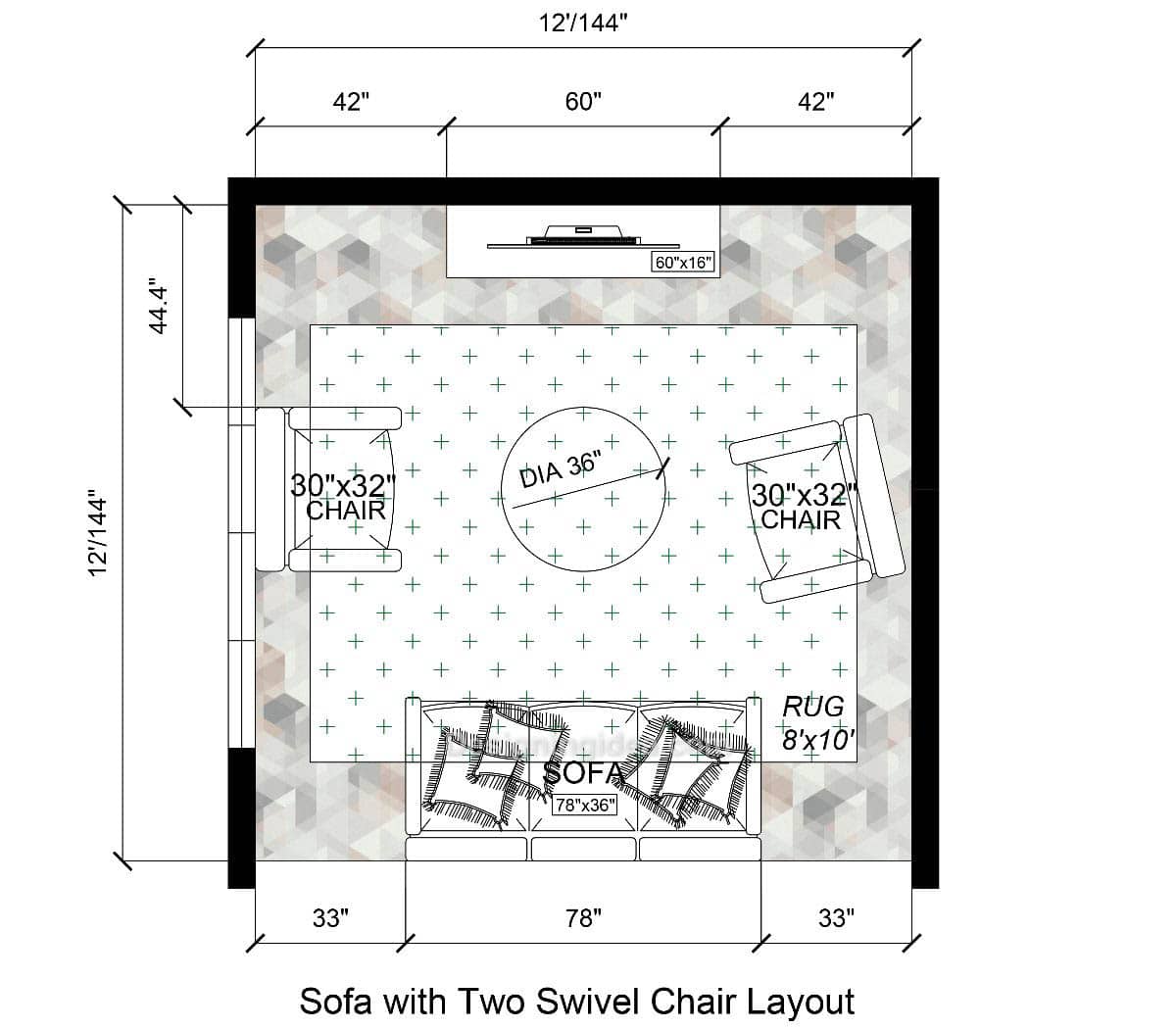Sofa With Two Swivel Chairs